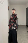 GEOFFREY B. SMALL Heavy Silk Lining Collection V Unisex GBS-CVS06-RHYH Church Dyed Red Print Tie Dye PGBS3
